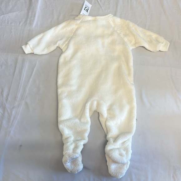 PJ Place - NWT - White and Pink Cat Footies Cozy One Piece romper - Picture 4 of 4